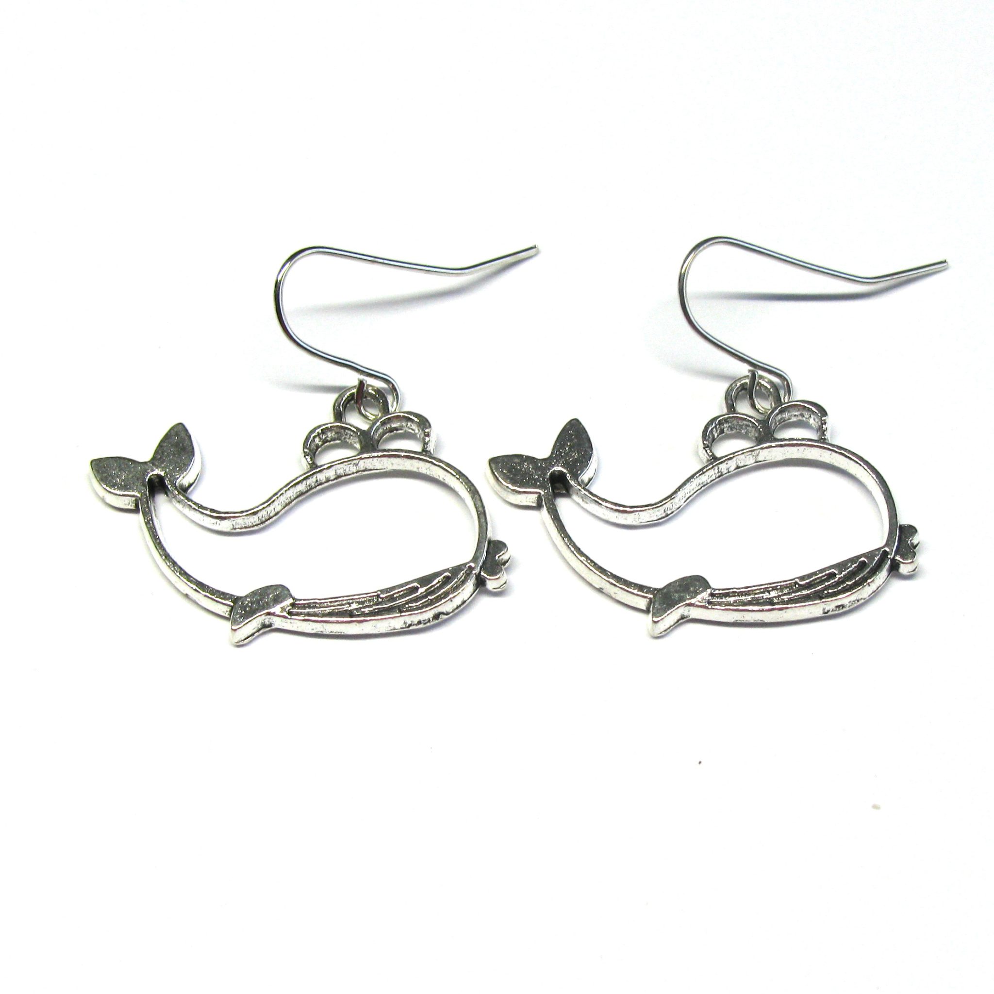 Whale earrings - Rambling Rose